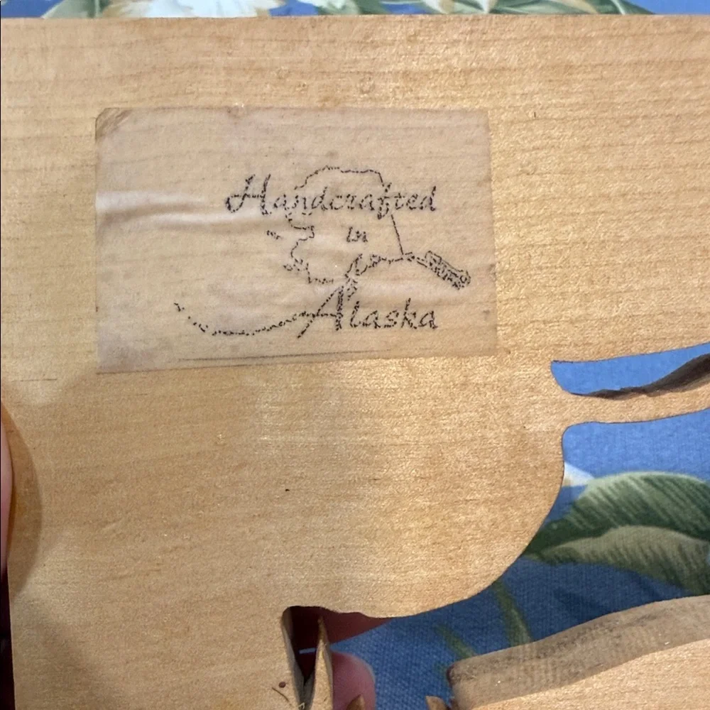 Wooden Fish Clock Decor salmon